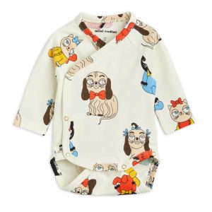 MINI RODINI – MINI BABIES WRAP BODYSUIT