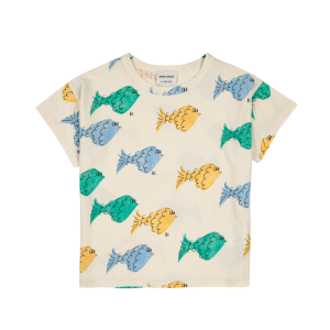 BOBO CHOSES – MULTICOLOR FISH ALL OVER T-SHIRT KID