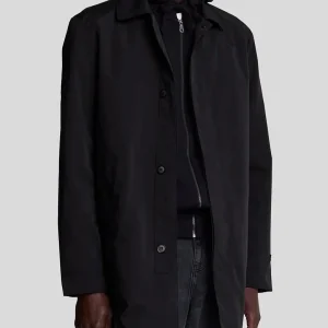 Tonal Eagle Mid Length Car Coat Jacka