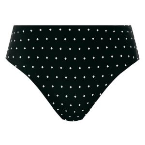 Freya Jewel hög bikinitrosa svart med diamant