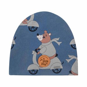 DEAR SOPHIE – MOTOBEAR BLUE BEANIE