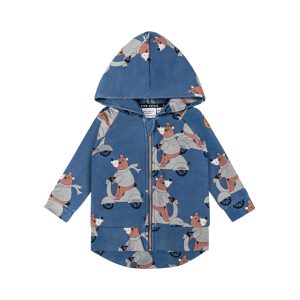 DEAR SOPHIE – MOTOBEAR BLUE HOODIE