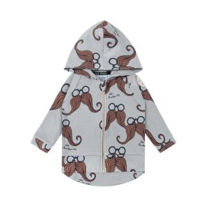 DEAR SOPHIE – MUSTACHE GREY HOODIE