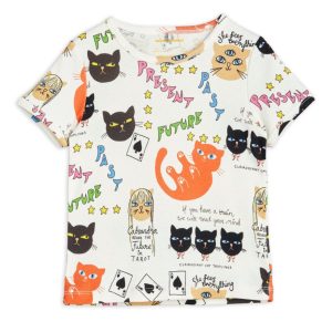 MINI RODINI – CLAIRVOYANT CATS T-SHIRT