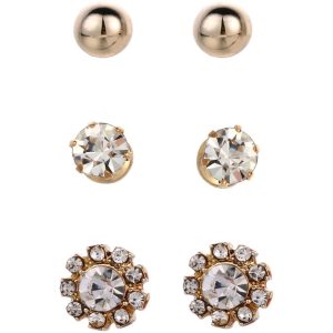 Örhängen Kristall 3-pack