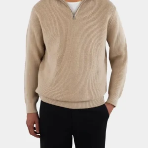 Reuben Knitted Half Zip Tröja