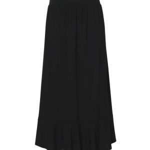 Trikåkjol med Volang Bambu